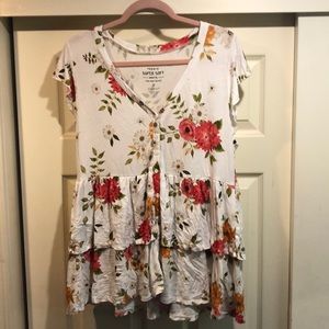 Floral top size 12